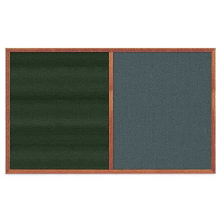 United Visual Products Slim Style Indoor Enclosed Corkboard, 18 UV501SCH-SATIN-APRICOT